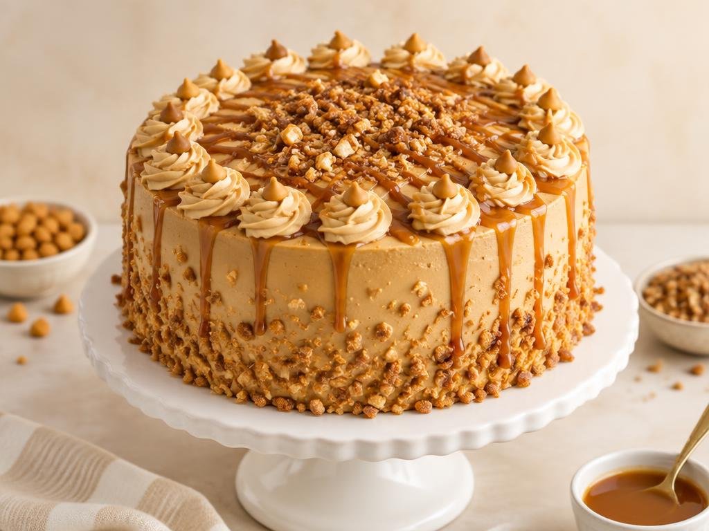 Butterscotch Crunch Cake